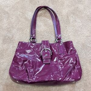 Coach Shoulder Purse in Purple